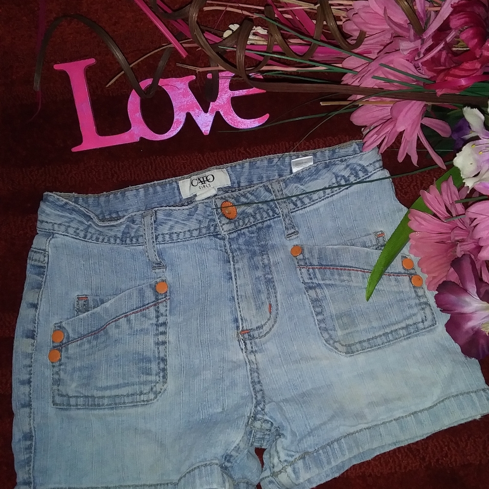 Cato Girls designer denim shorts